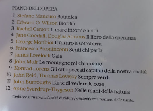 TERRA DI DOMANI 4^ uscita JANE GOODALL e Douglas Abrams - IL LIBRO DELLA SPERANZA Manuale di sopravvivenza per un pianeta in pericolo (Piano dell'opera in 2^ foto)