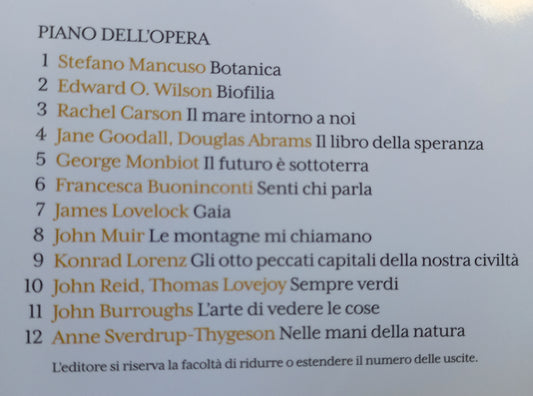 TERRA DI DOMANI 6^ uscita FRANCESCA BUONINCONTI - SENTI CHI PARLA Cosa si dicono gli animali (Piano dell'opera in 2^ foto)