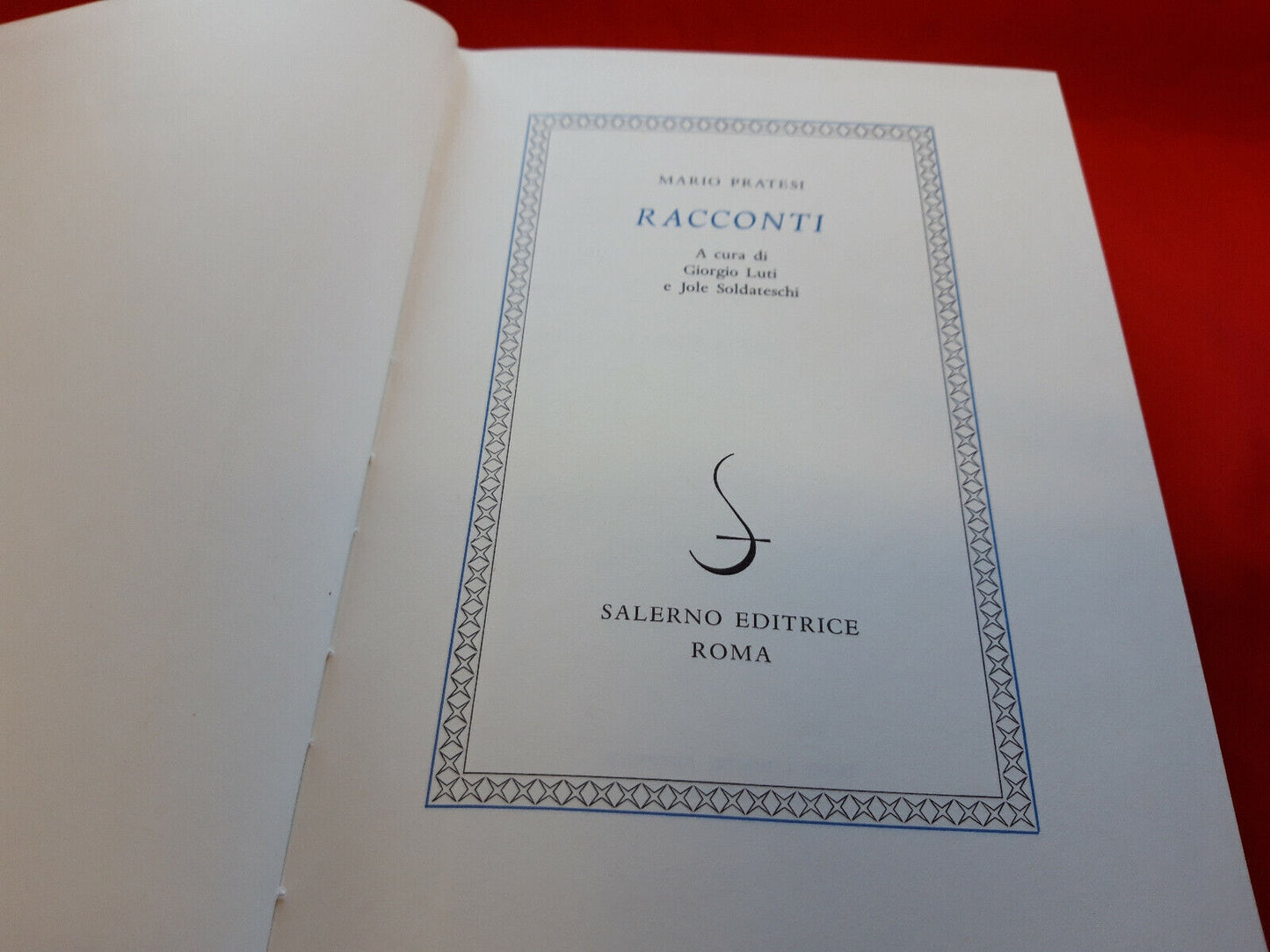 LIBRO - Mario Pratesi - RACCONTI - Salerno editrice .1979.............