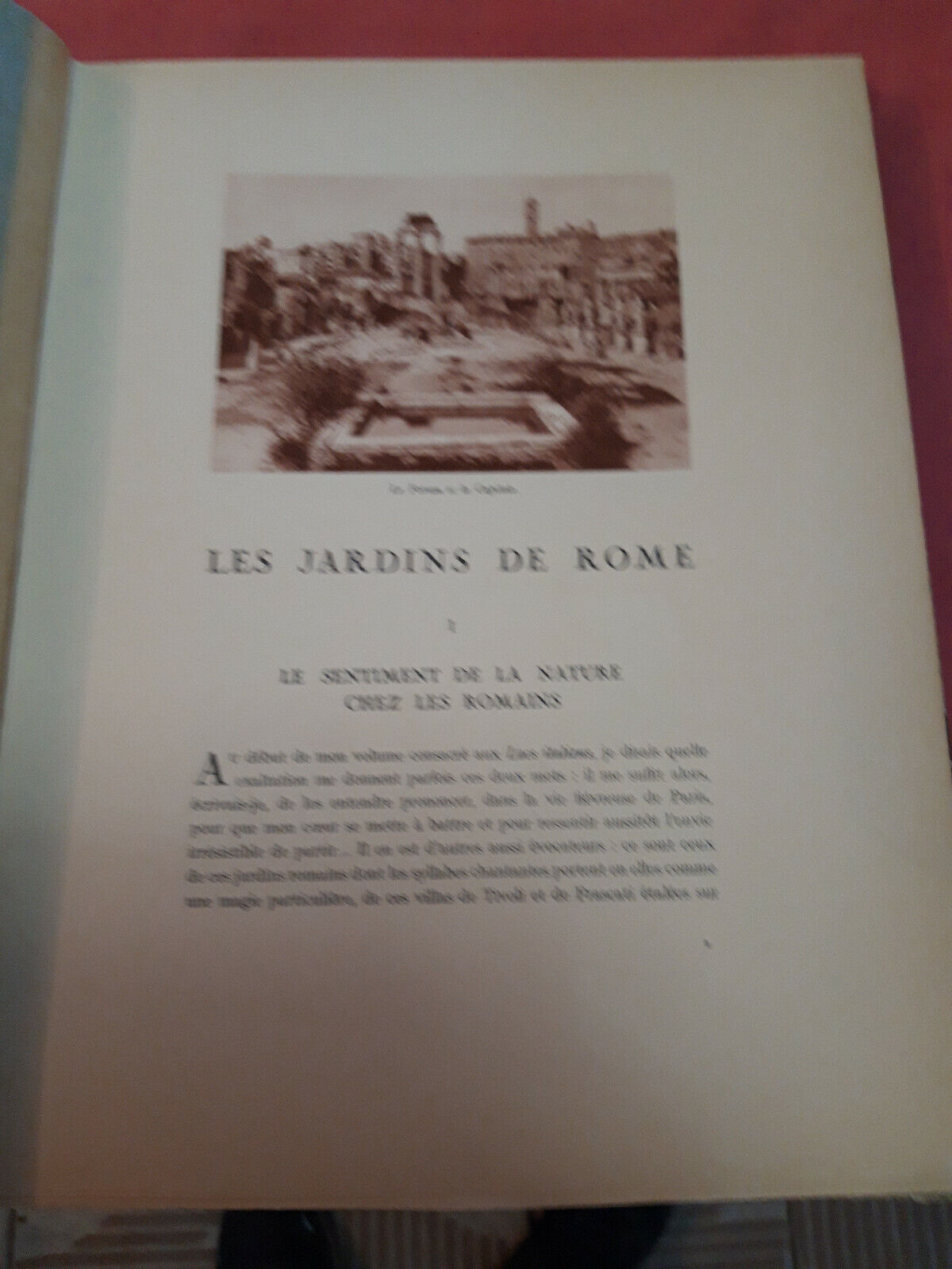 LIBRO " LES JARDINS DE ROME. Aquarelles de Pierre Vignal (Francese) 1923.......