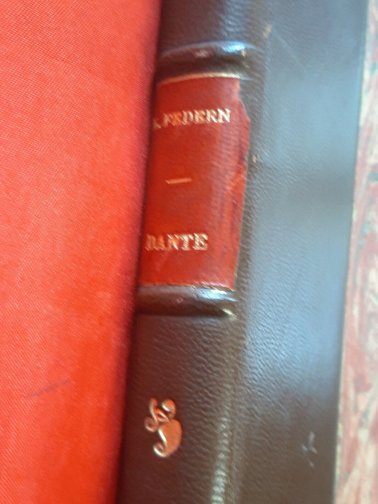 LIBRO - " DANTE " di Karl Federn . 1903 - 3 tavole - 182 illustraz - ..........