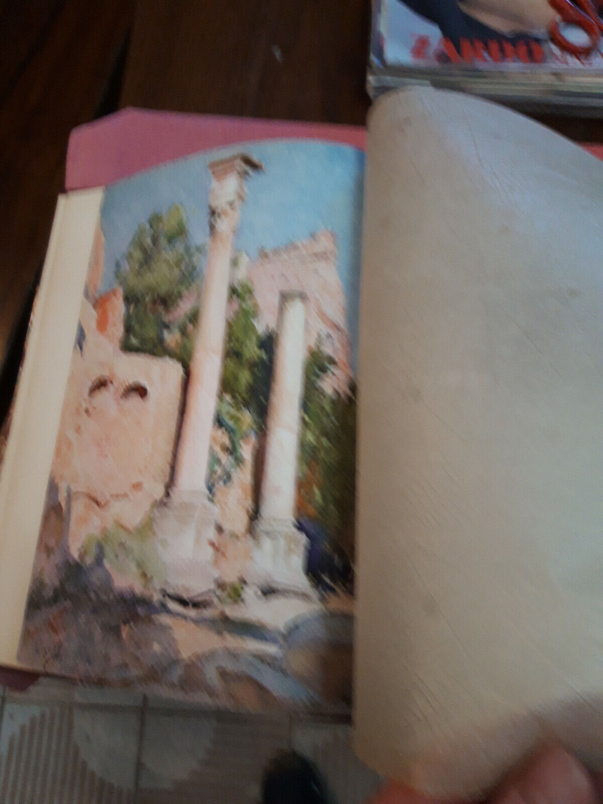 LIBRO " LES JARDINS DE ROME. Aquarelles de Pierre Vignal (Francese) 1923.......