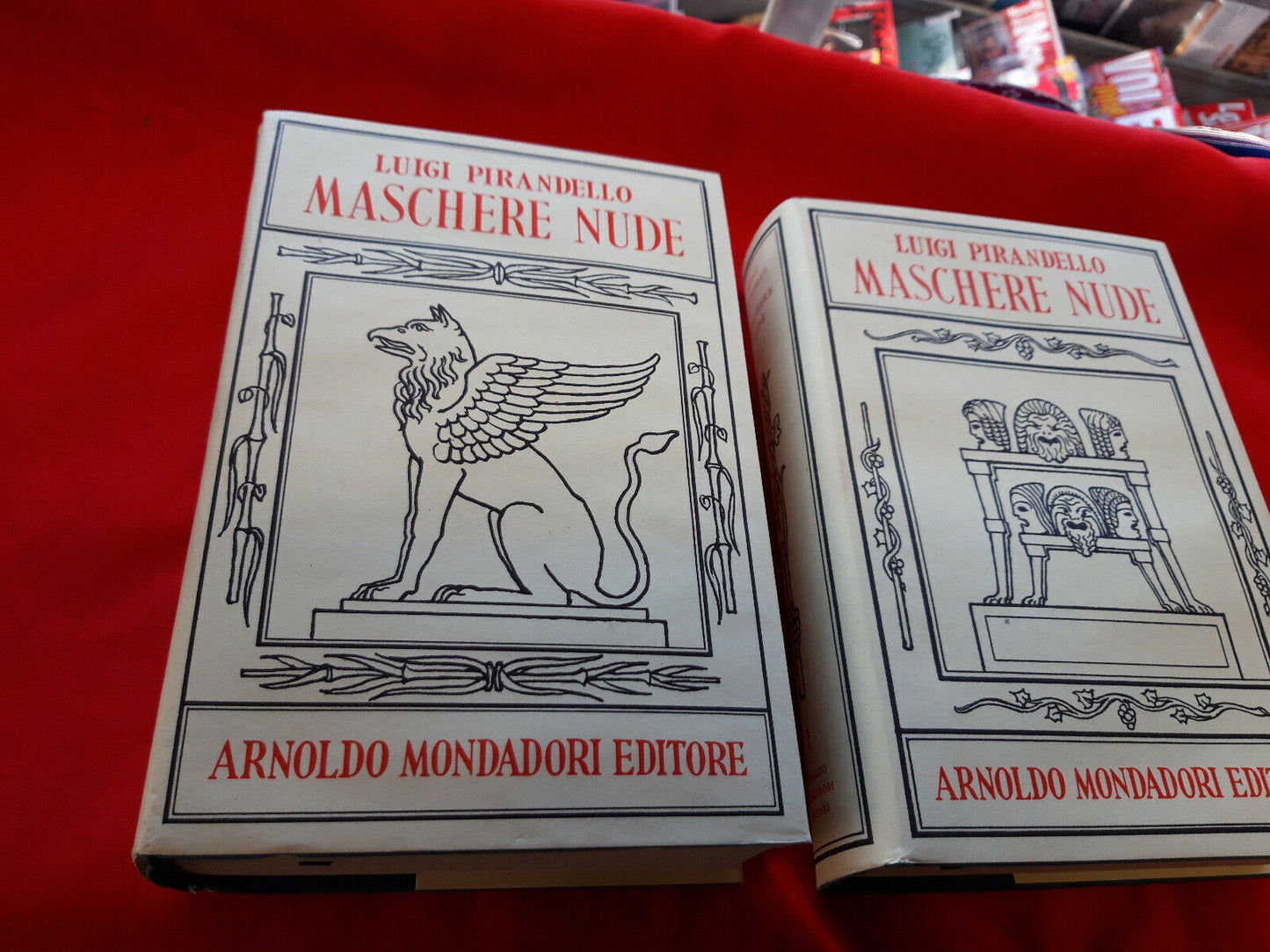 LIBRO - LUIGI PIRANDELLO . MASCHERE NUDE - MONDADORI . 2 VOL .1 ediz . 1958....