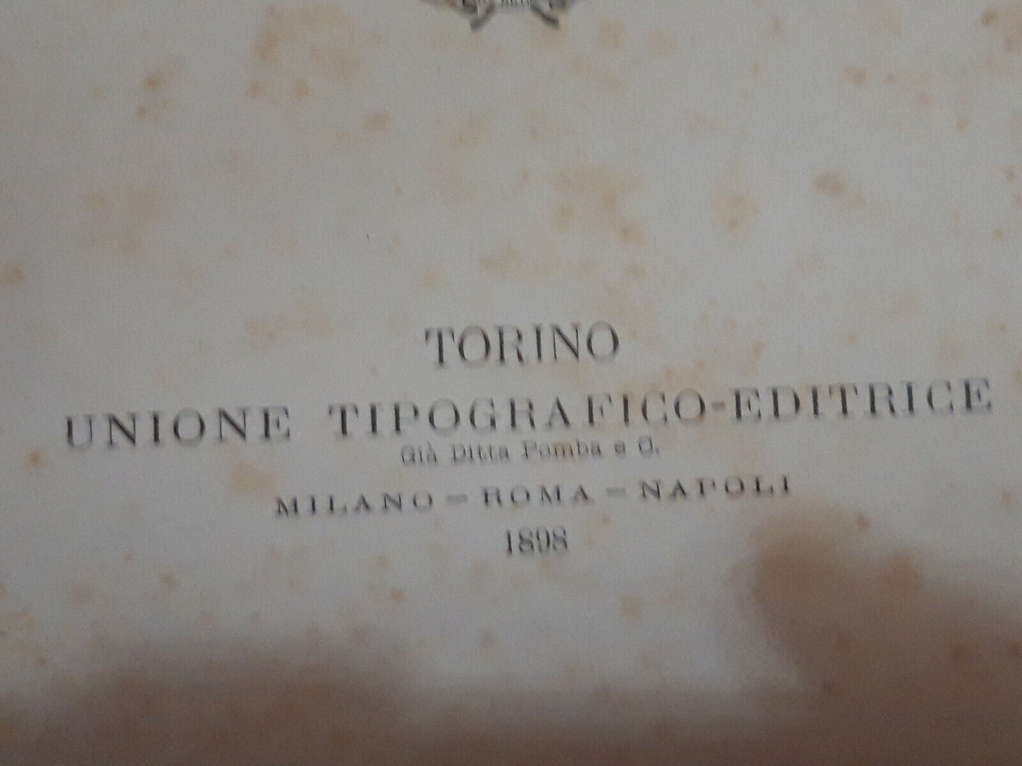 LIBRO " IL TERRENO. Nozioni di geologia dinamica, storica e agraria .1898.....