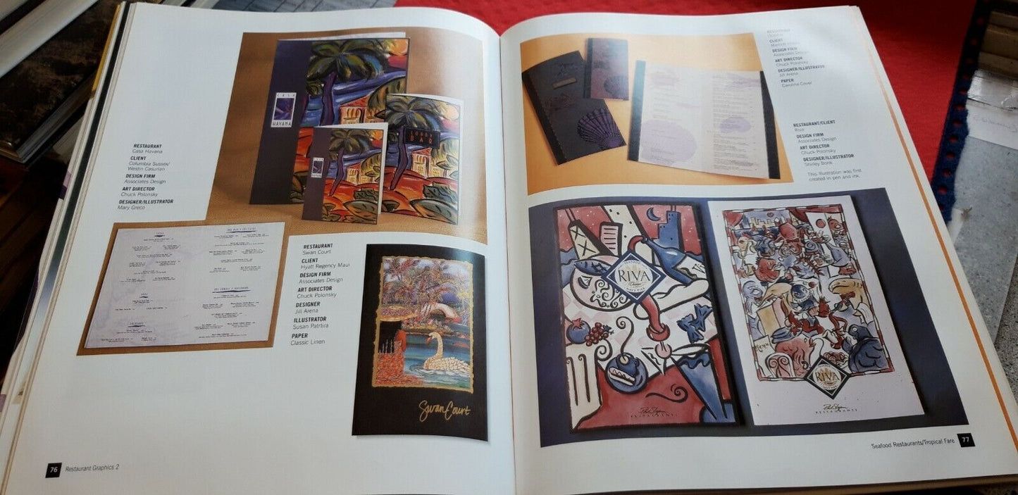 LIBRO " RESTAURANT'S GRAPHICS 2 . 1996 lingua inglese , GRAFICA