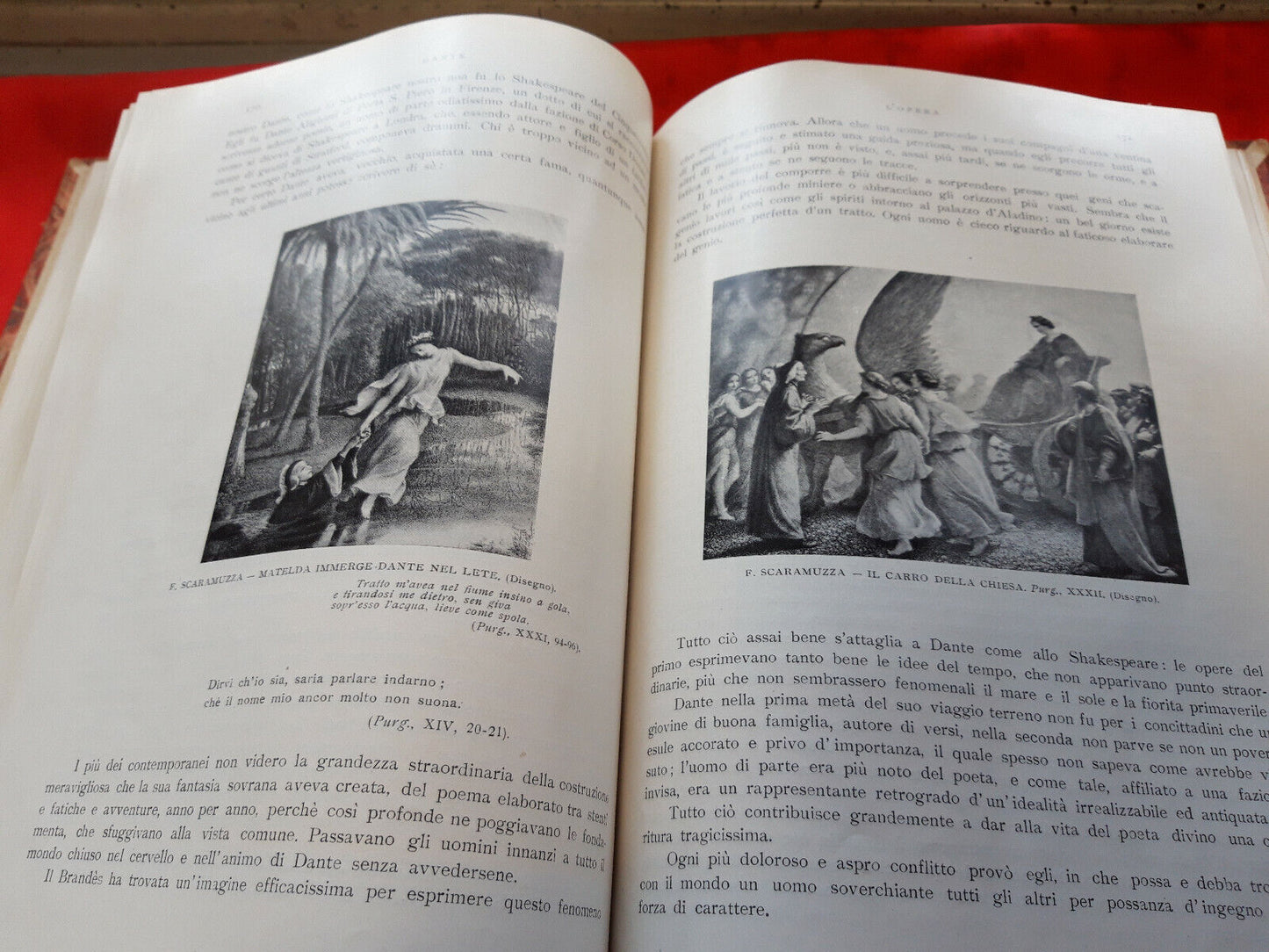 LIBRO - " DANTE " di Karl Federn . 1903 - 3 tavole - 182 illustraz - ..........