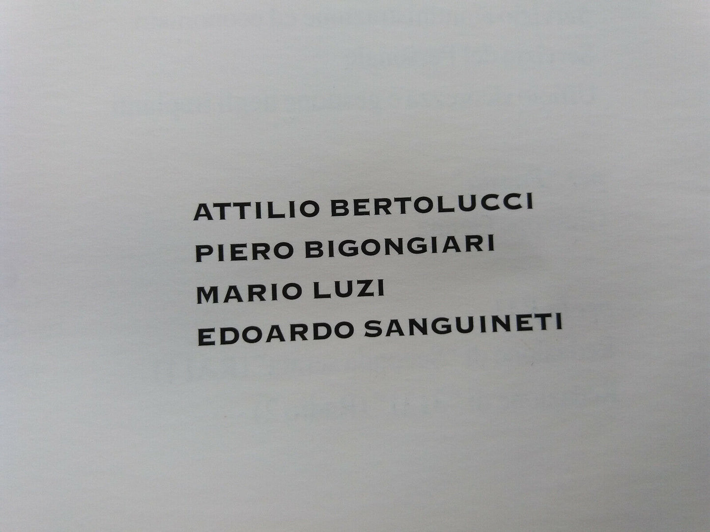 LIBRO " POESIA A MONTECITORIO " Bertolucci , Bigonciari, Luzi, Sanguineti