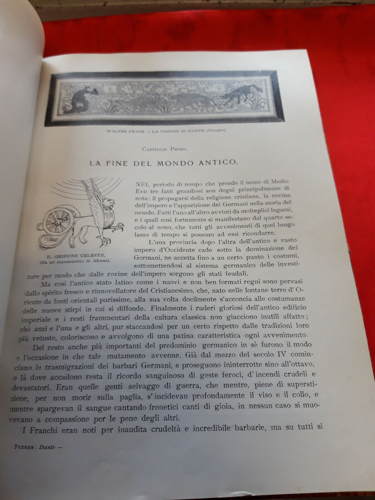 LIBRO - " DANTE " di Karl Federn . 1903 - 3 tavole - 182 illustraz - ..........