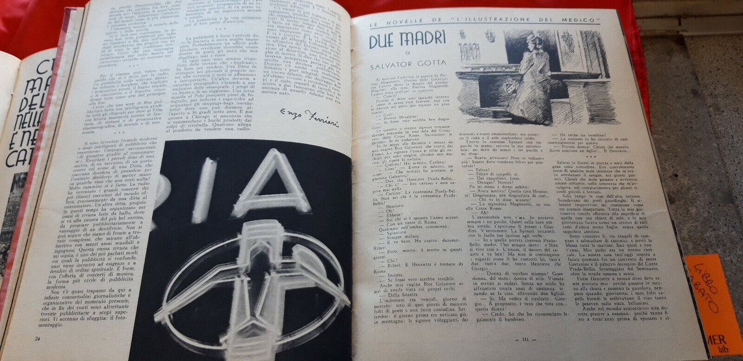 LIBRO - rivista " L ILLUSTRAZIONE DEL MEDICO " 4 ANNATE COMPLETE: 38/39/40/41...
