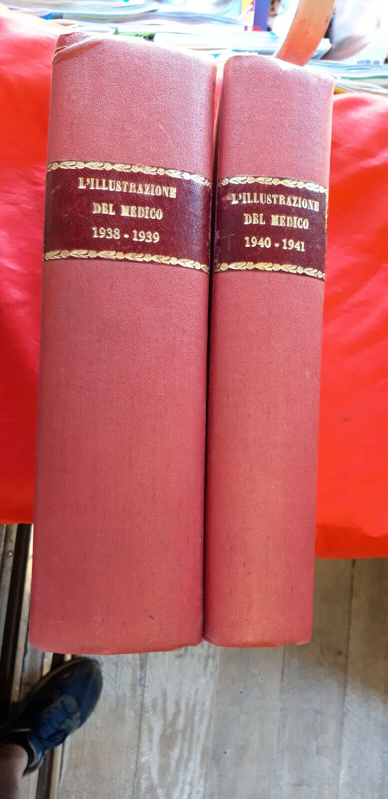 LIBRO - rivista " L ILLUSTRAZIONE DEL MEDICO " 4 ANNATE COMPLETE: 38/39/40/41...