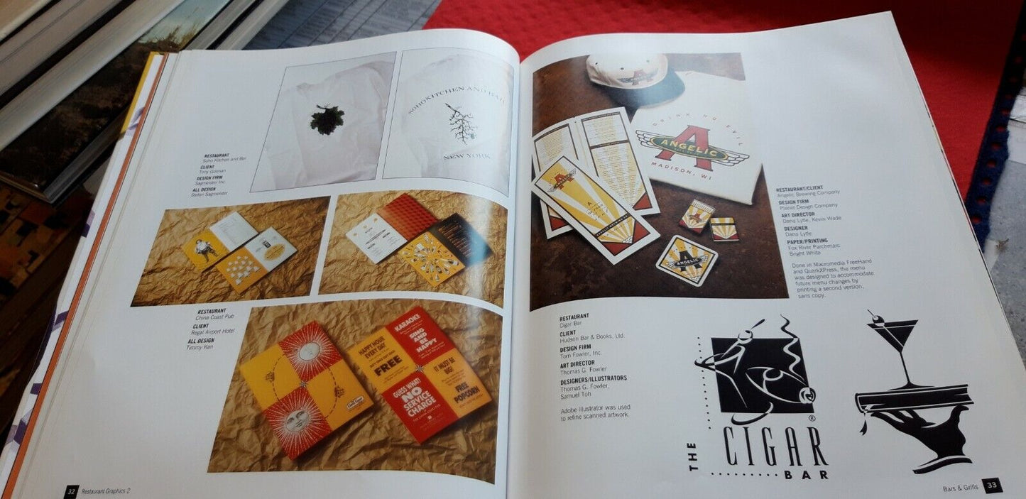 LIBRO " RESTAURANT'S GRAPHICS 2 . 1996 lingua inglese , GRAFICA