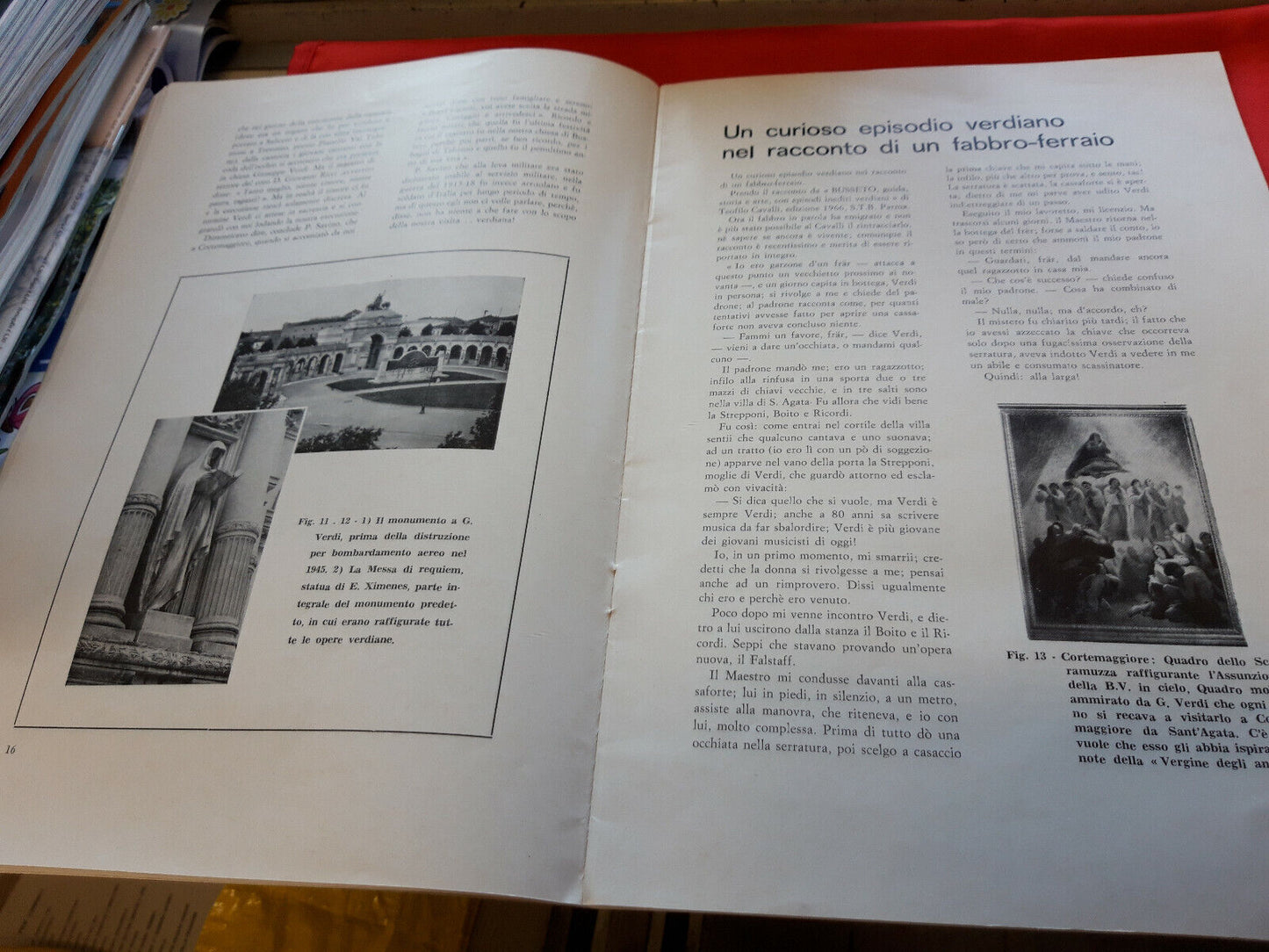 LIBRO - SPIGOLATURE D ARCHIVIO - Nuove spigolature Verdiane Don F Botti .1971