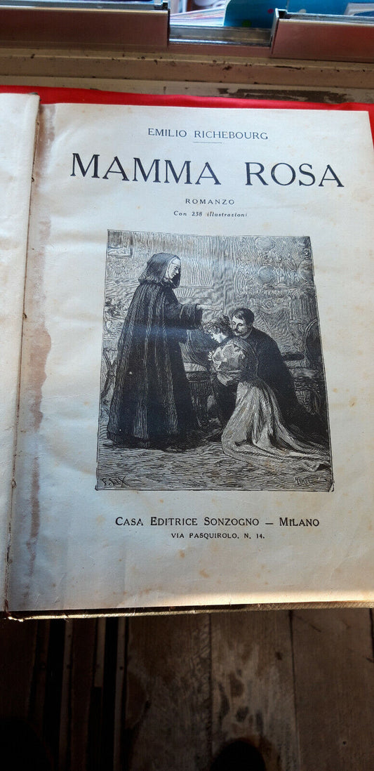 LIBRO: EMILIO RICHEBOURG : MAMMA ROSA - romanzo con 238 illustraz .............