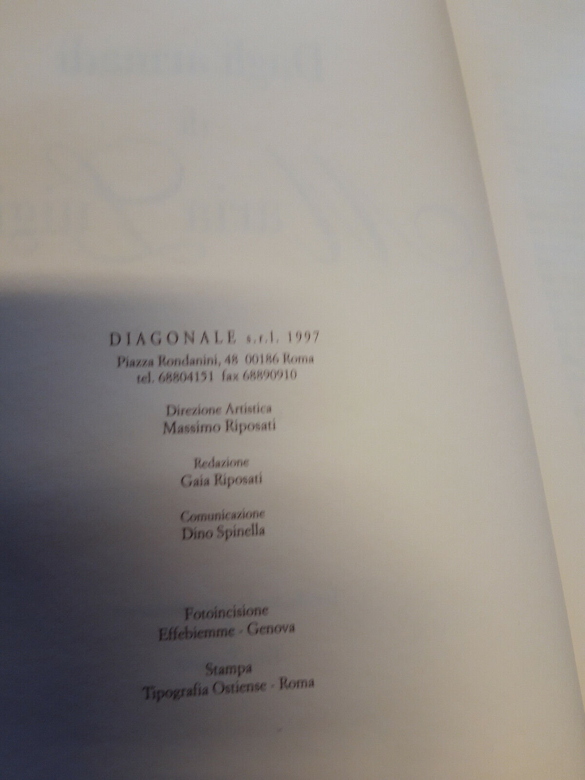 LIBRO - DAGLI ARMADI DI MARIA LUIGIA . Diagonale editore . 1997 . di T Tegano