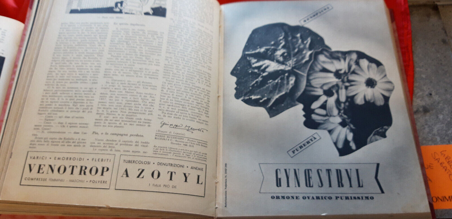 LIBRO - rivista " L ILLUSTRAZIONE DEL MEDICO " 4 ANNATE COMPLETE: 38/39/40/41...