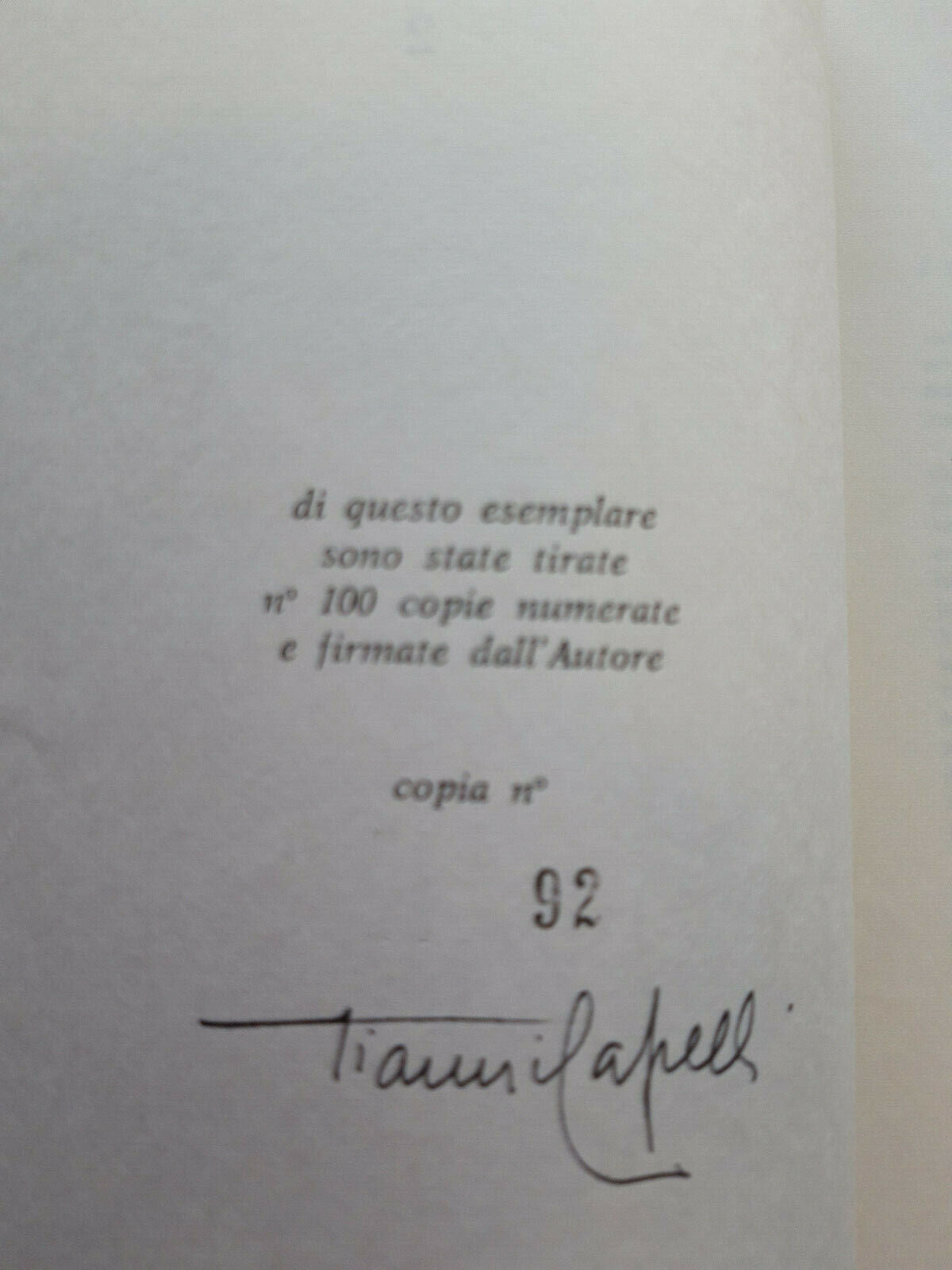 LIBRO " L'ABBAZIA DI S.MARTINO DEI BOCCI (VALSERENA) - 1973 - 100 copie numerat
