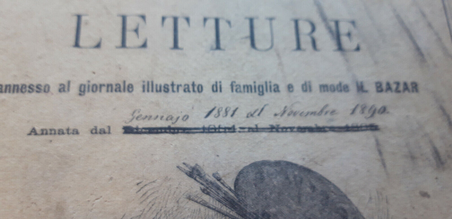 LIBRO - rivista "FOGLIO ILLUSTRATO DI LETTURE " dal genn 1881 al nov 1890.......