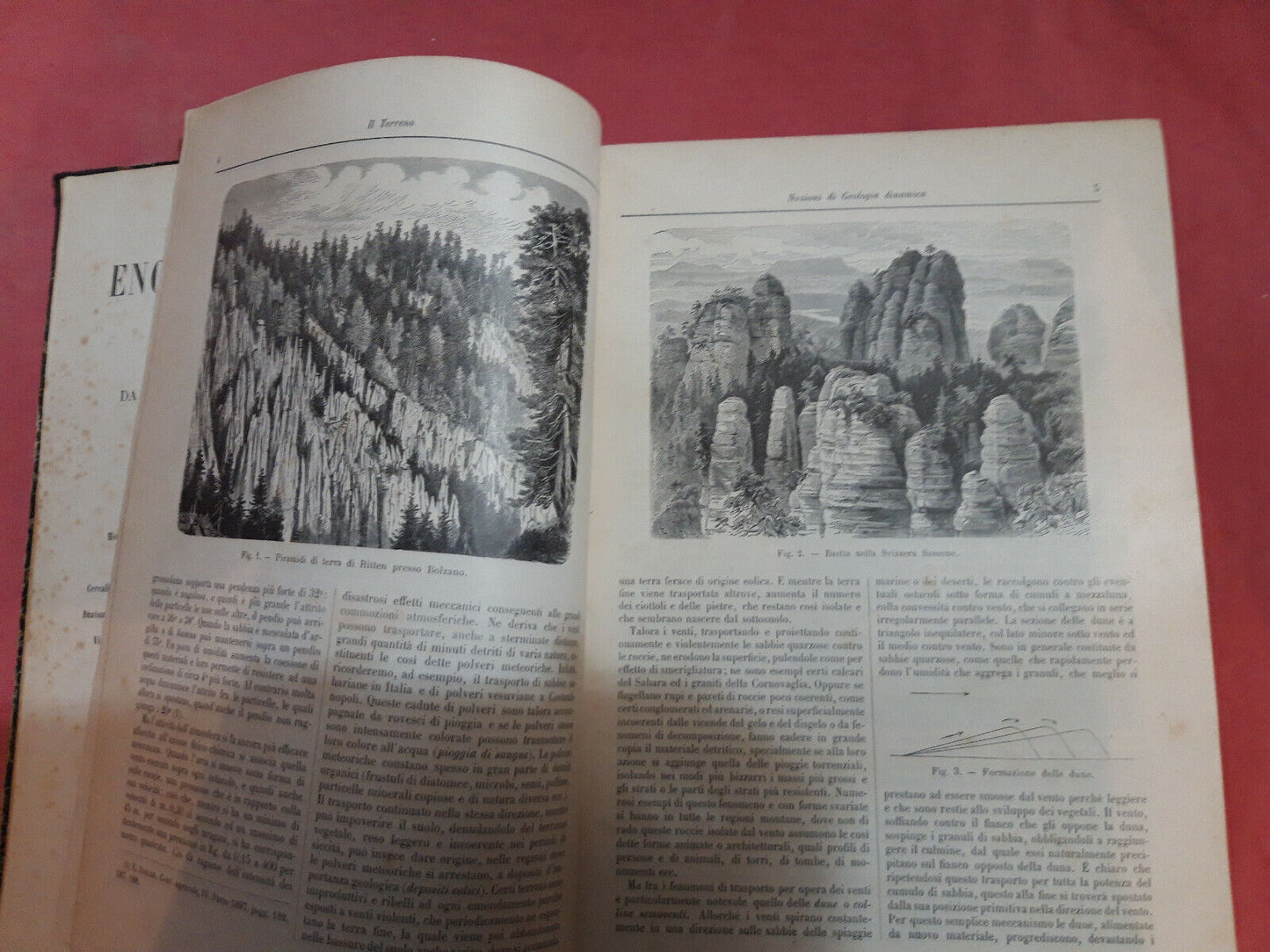 LIBRO " IL TERRENO. Nozioni di geologia dinamica, storica e agraria .1898.....