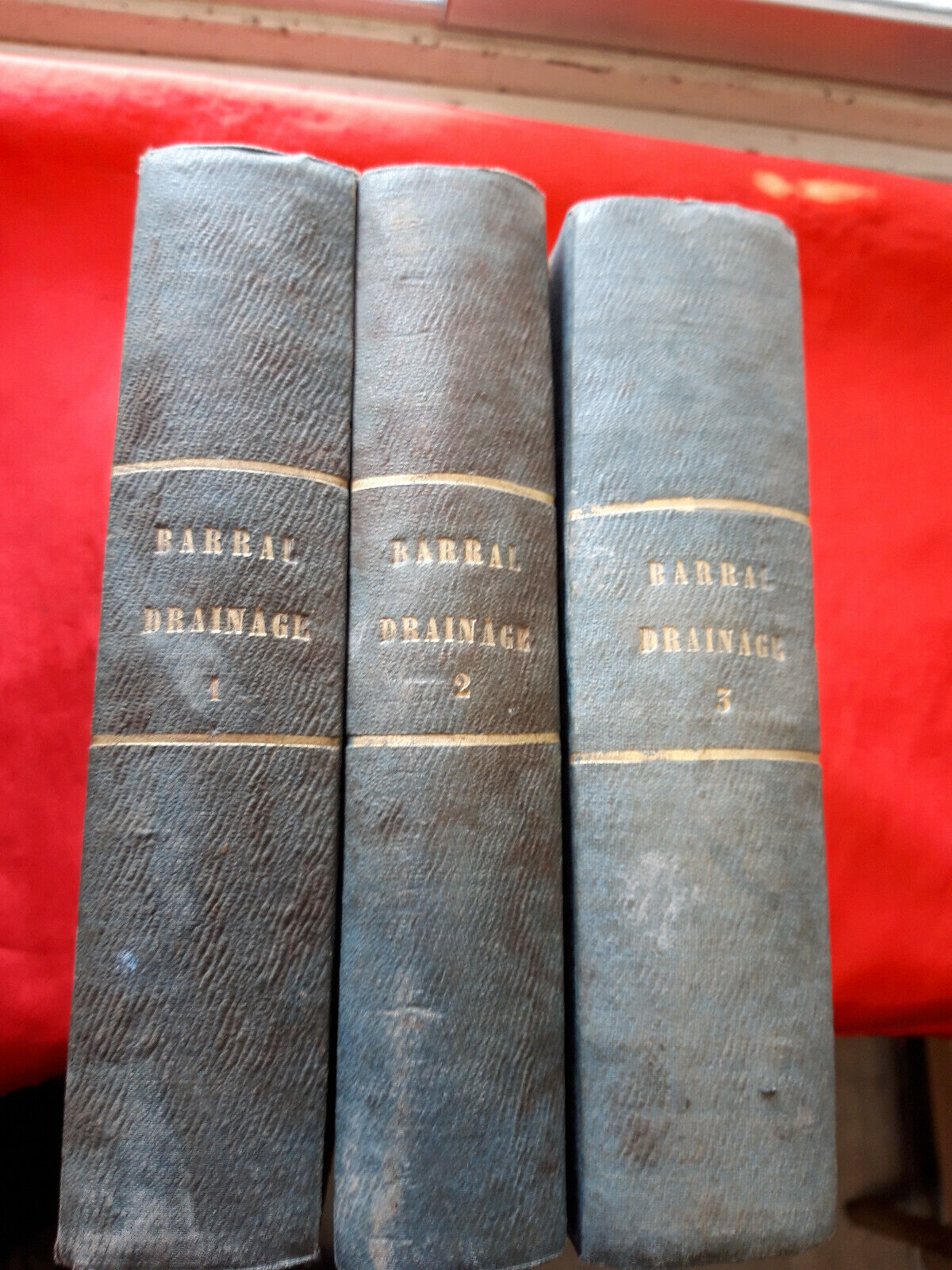 LIBRO 2 vol " DRAINAGE DES TERRES ARABLES + 1 vol IRRIGATIONS ,ENGRAIS LIQUIDES