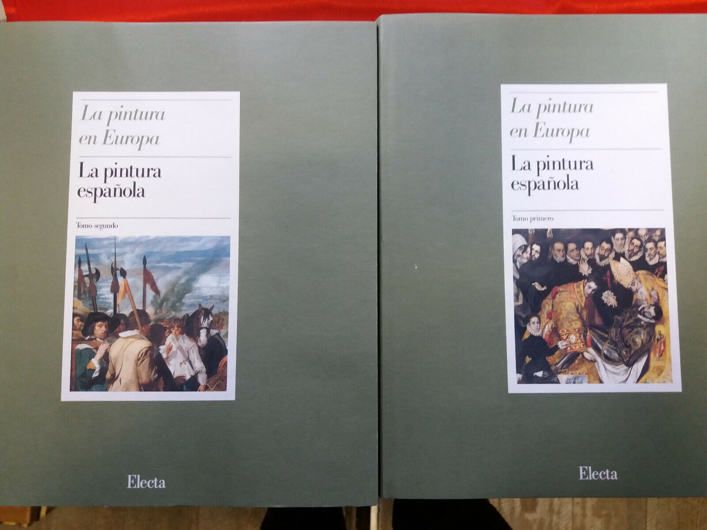 LIBRO " LA PINTURA EN EUROPA . LA PINTURA ESPAÑOLA , EDT.ELECTA ESTUCHE -2 TOMOS