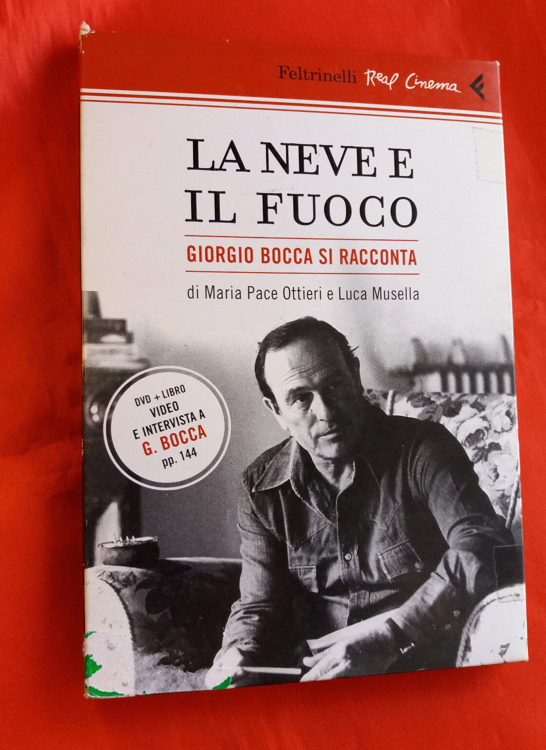 Film in dvd - LA NEVE E IL FUOCO - Giorgio Bocca si racconta - .dvd + libro