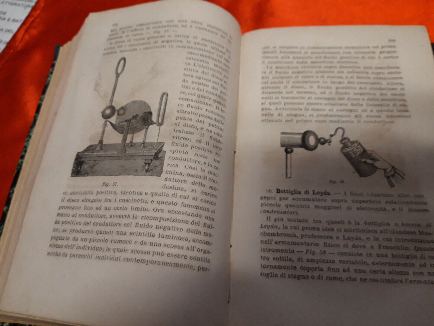 LIBRO " NOZIONI dI FISICA E DI STORIA NATURALE - Trevisini - fine 800.........