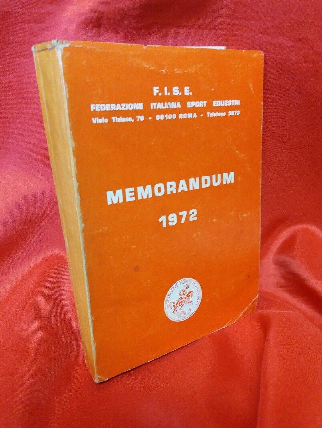 LIBRO - " MEMORANDUM 1972 " FEDERAZIONE ITALIANA SPORT EQUESTRI