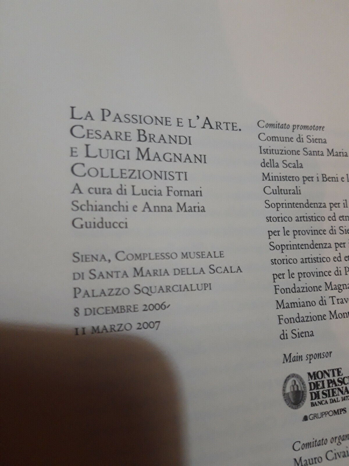 LIBRO " LA PASSIONE E L ARTE . edit Allemandi . L F Schianchi .................