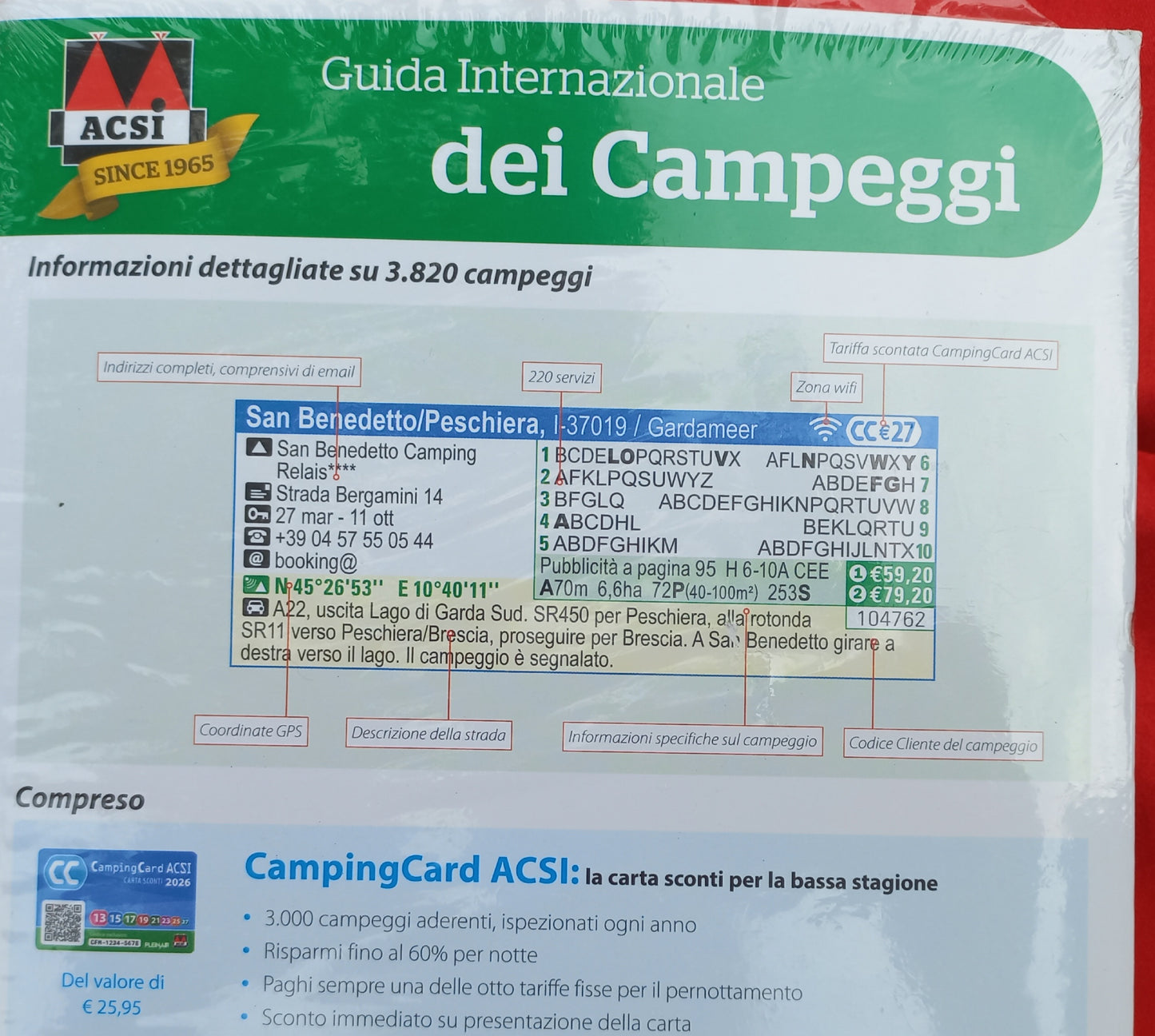 GUIDA INTERNAZIONALE dei CAMPEGGI - ACSI 2026