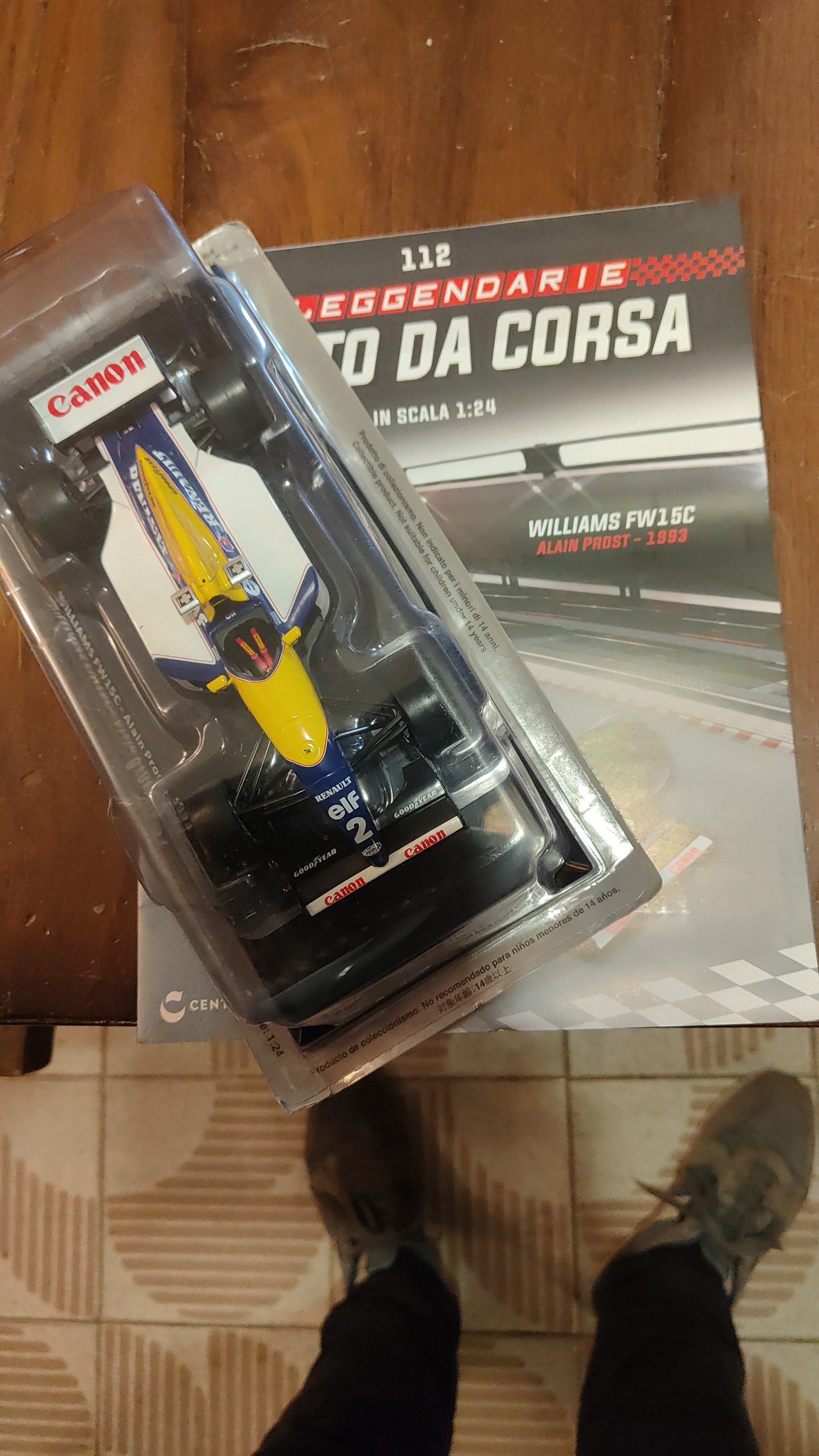 Auto da corsa 1:24. Williams fw15c di Alain Prost 1993. nuova
