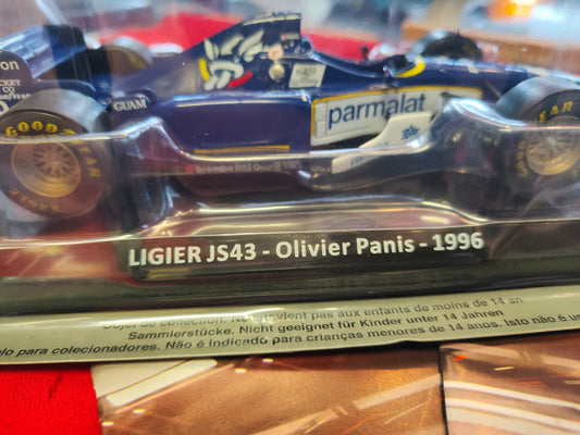 Grandi Formula 1 - auto da corsa 1:24 -Ligier JS43 - di Oliver Panis 1996 NUOVA