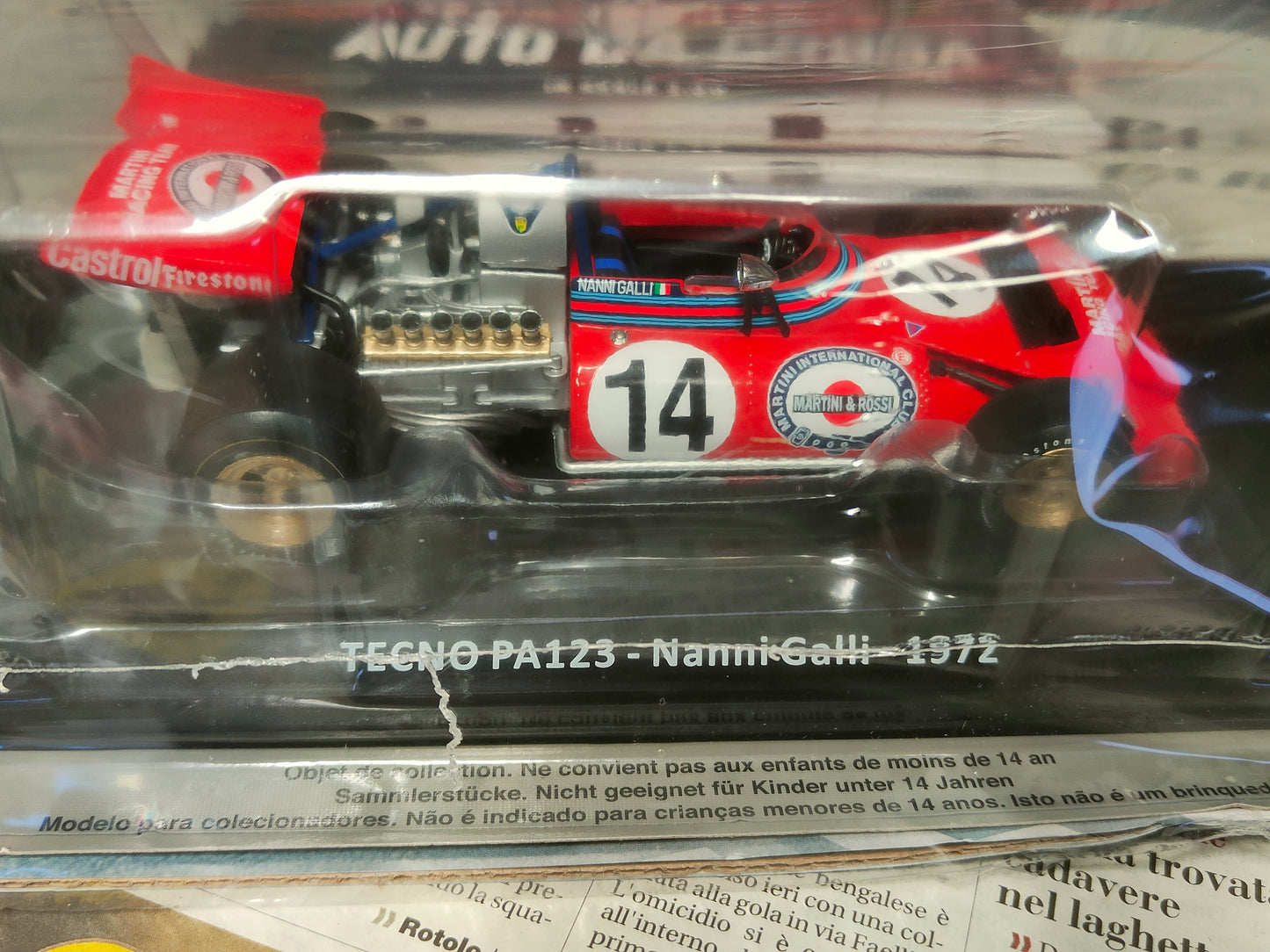 Le grandi formula 1 - TECNO - PA123 di Nanni Galli - 1972 - nuova con fascicolo