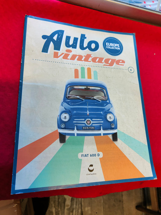 Auto vintage formato . 1:24 - Fiat 600 D 1 serie del 1960 - nuova