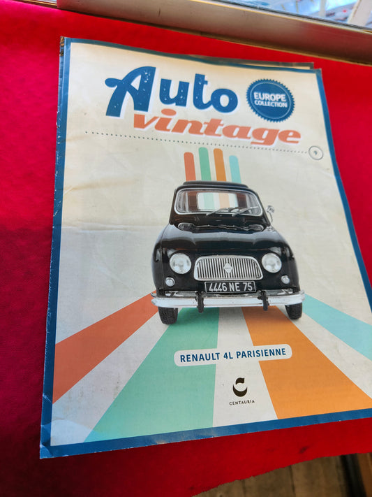 Auto vintage formato . 1:24 - RENAULT 4L PARISIENNE - 1966 con fascicolo - nuova