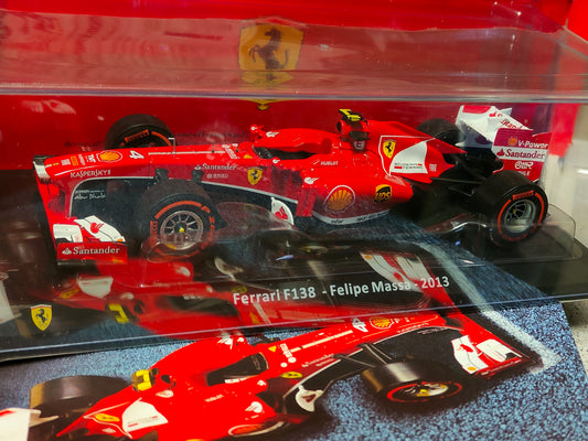 GRANDI FERRARI . 1:24 - F138 - di Felipe Massa - 2013 - nuova  con fascicolo