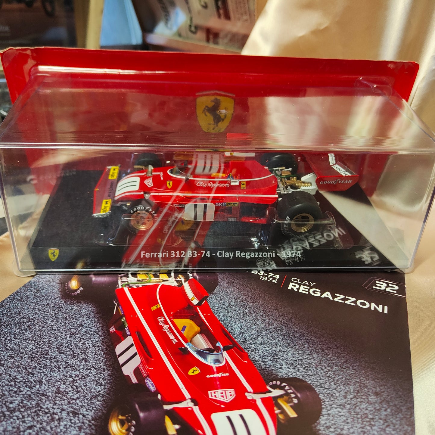 GRANDI FERRARI -Ferrari 312 B3 - Clay Regazzoni 1974 , nuovo con fascicolo