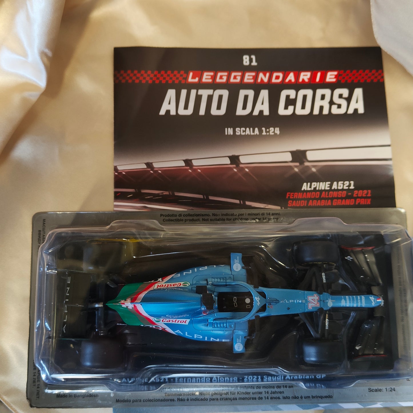 GRANDI FORMULA 1 - Auto da corsa - ALPINE A521 di Fernando Alonso . 2021 . con fascicolo NUOVA