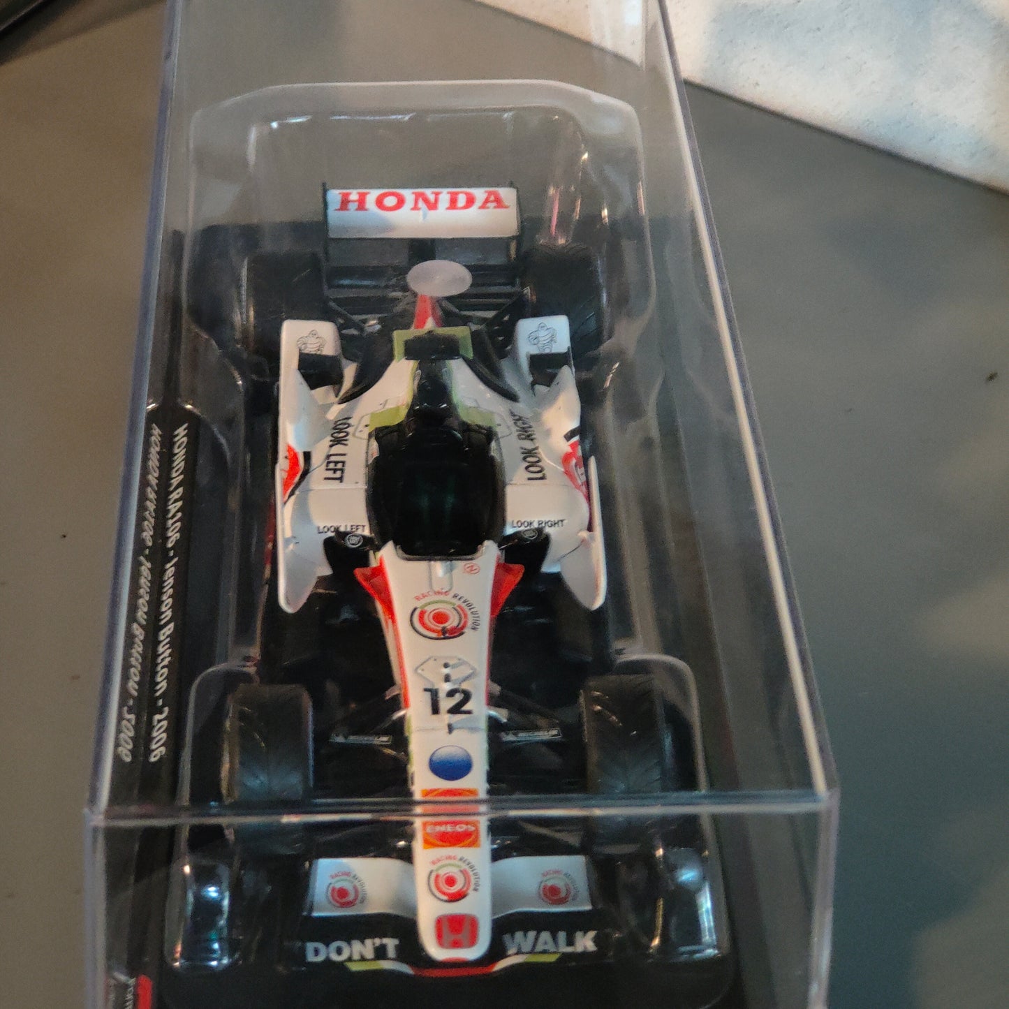 Le grandi formula 1 - HONDA RA106 di Jenson Button - 2006 - con teca rigida !!! . form 1:24 nuova