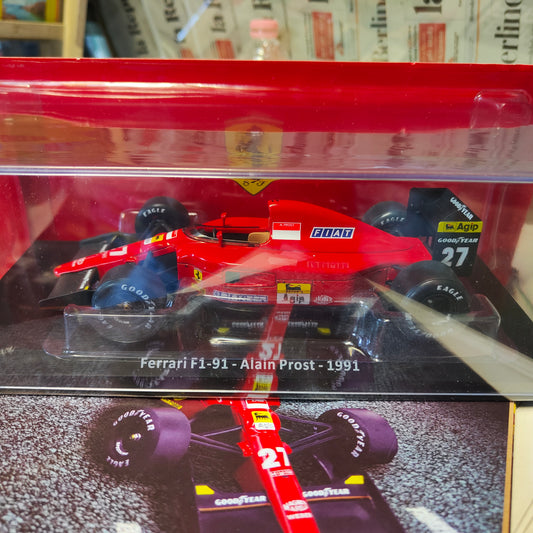 GRANDI FERRARI . 1:24 - F1 91 Alain Prost 1991 - nuova con fascicolo