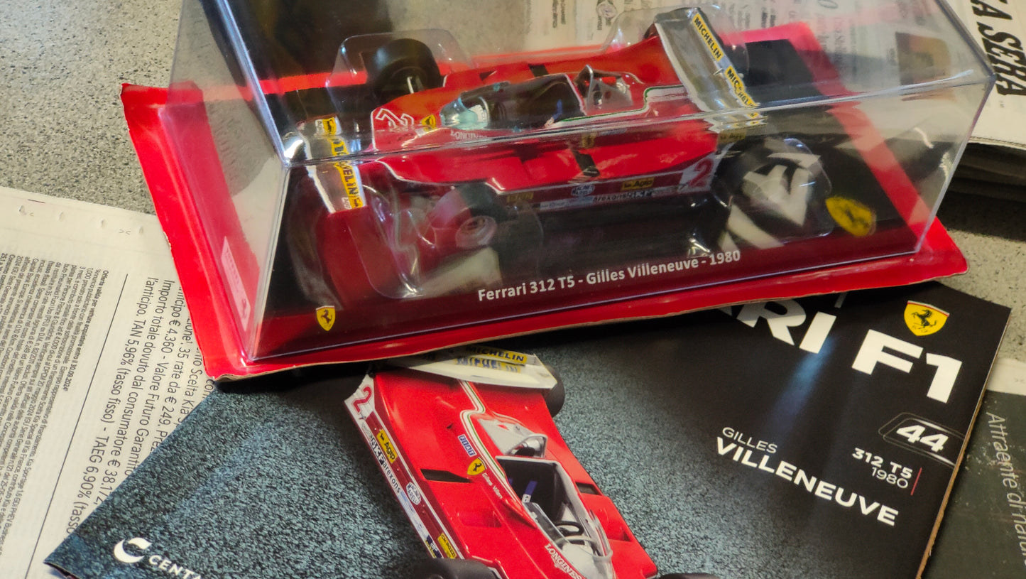 GRANDI FERRARI - 312 T5 di Gilles Villeneuve 1980 Nuova uscita n 44 e