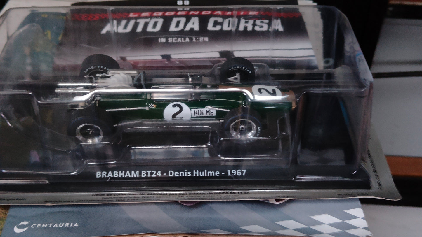 GRANDI FORMULA 1 - BRABHAM BT24. DI Denis Hulme del 1967 con fascicolo NUOVA