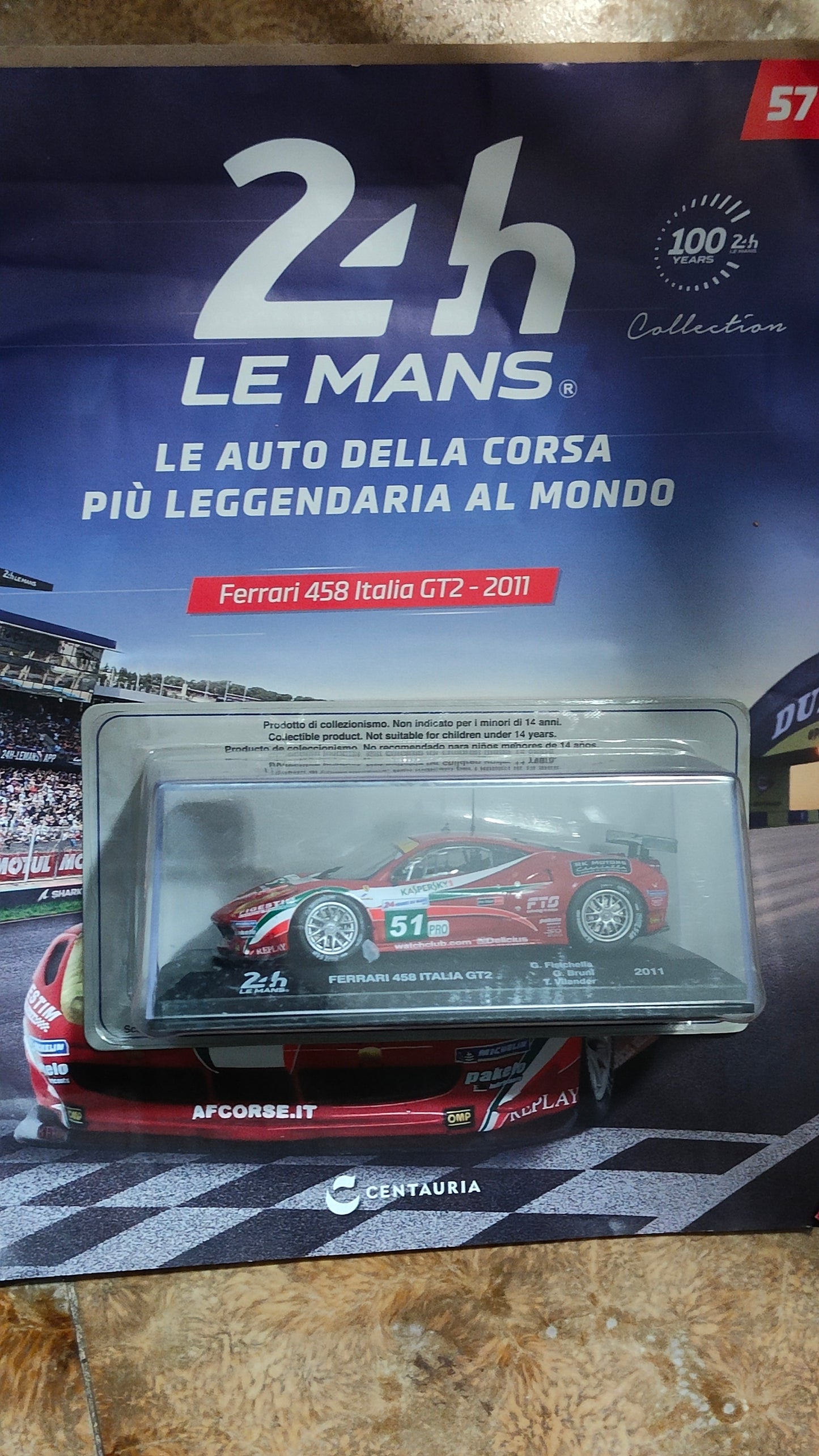 Collezione 24 ore le Mans . Ferrari 458 Italia GT2. 2011. 1-43 " NUOVA