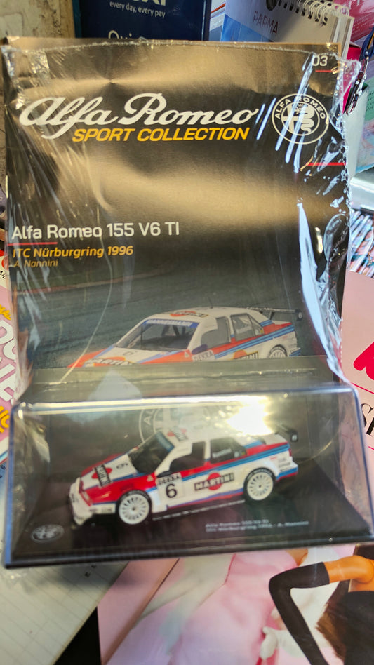 Collezione Alfa Romeo sport collection scala 1:43 Alfa Romeo 155 v6 TI 3° uscita nuovo Se sei interessato a tutta la collezne non spenderai più le spese di spedizione. CONTATTACIio