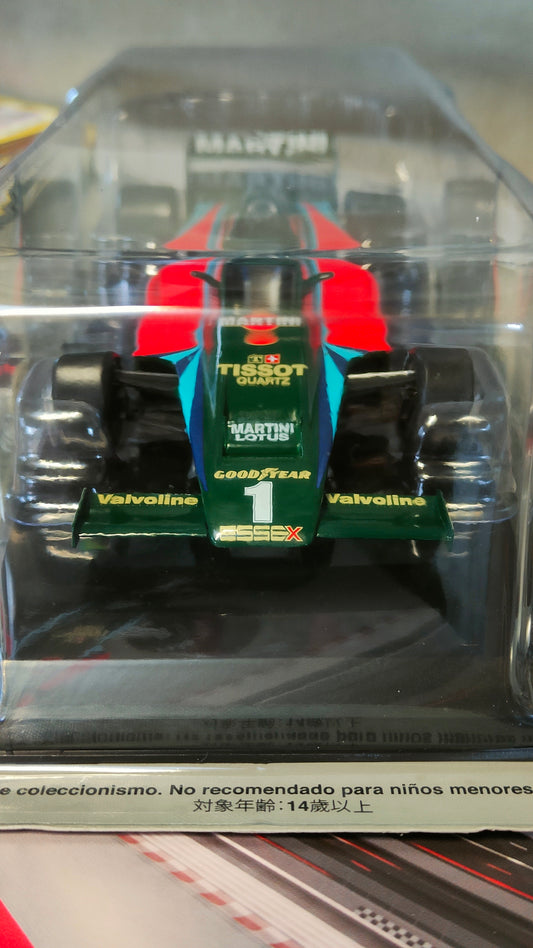 Grandi Formula 1 Auto da corsa Lotus 80 di Mario Andretti del 1979 formato 1:24 con fascicolo nuova