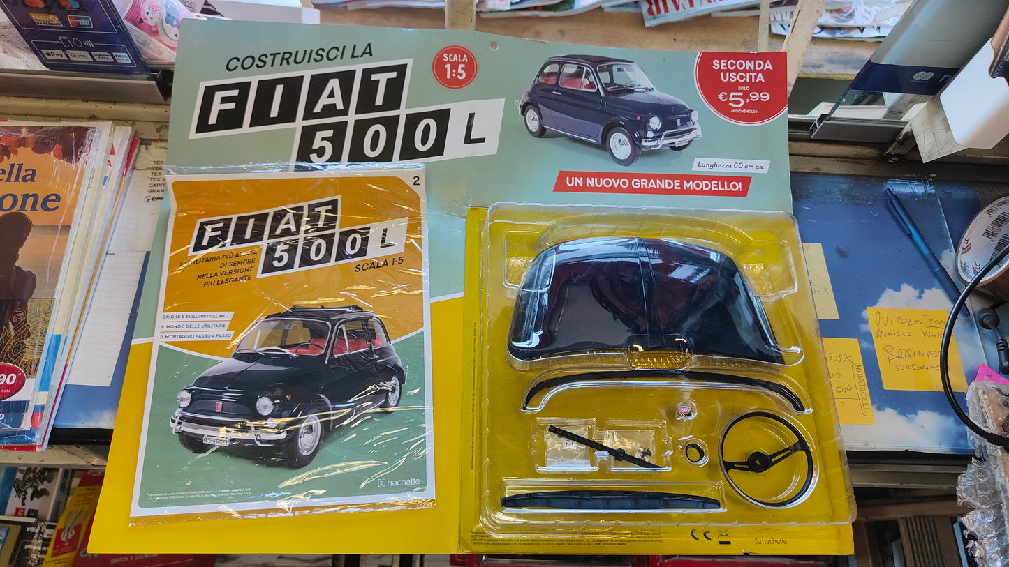 Nuova Collezione " COSTRUISCI LA FIAT 500 L " formato 1:5 2 ° uscita
