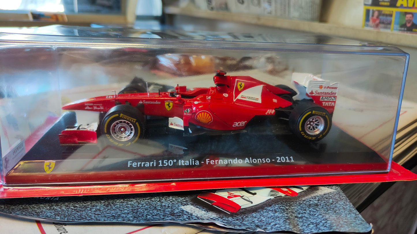 Collezione grandi Ferrari " Ferrari 150° Italia F. Alonso - 2011 completa e nuova