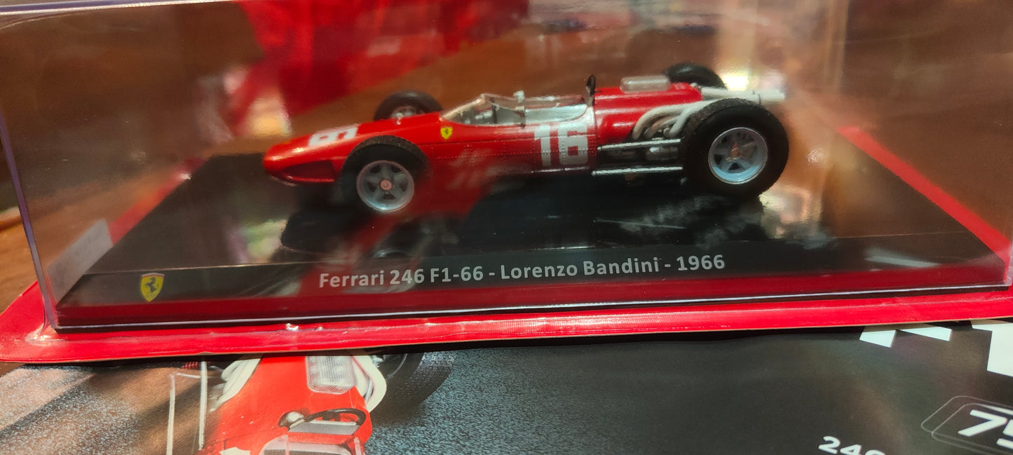 Grandi Ferrari 246 F1 66 di Lorenzo Bandini. form 1:24