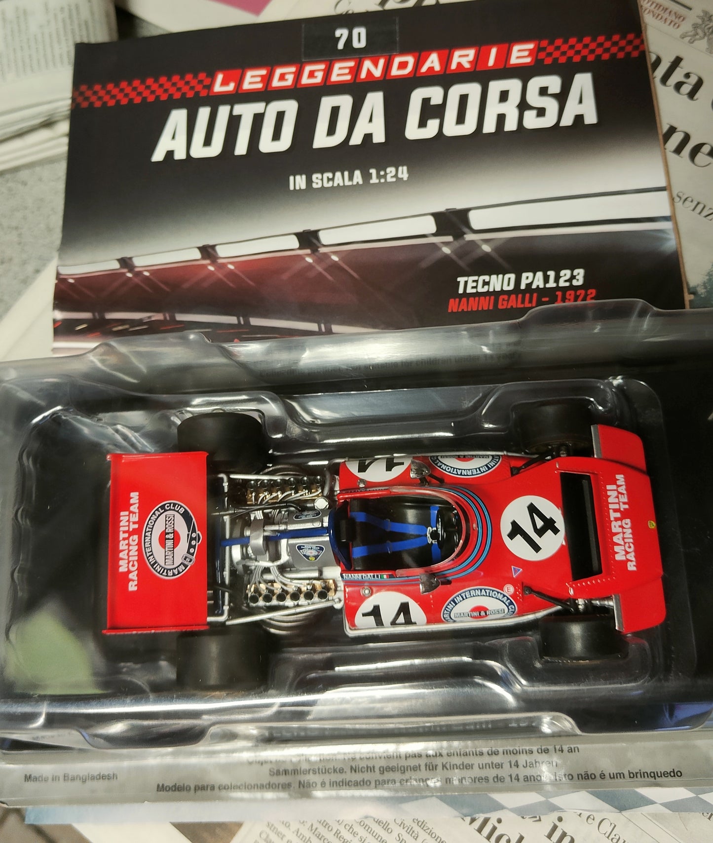 Le grandi formula 1 - TECNO - PA123 di Nanni Galli - 1972 - nuova con fascicolo