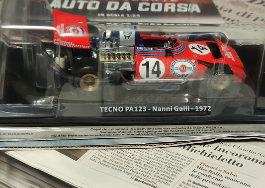 Le grandi formula 1 - TECNO - PA123 di Nanni Galli - 1972 - nuova con fascicolo