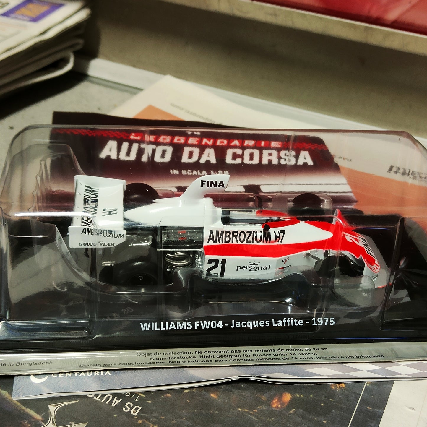 Le grandi formula 1 - Auto da corsa - WILLIAMS FW04 di Jacques Laffite -1975 nuova